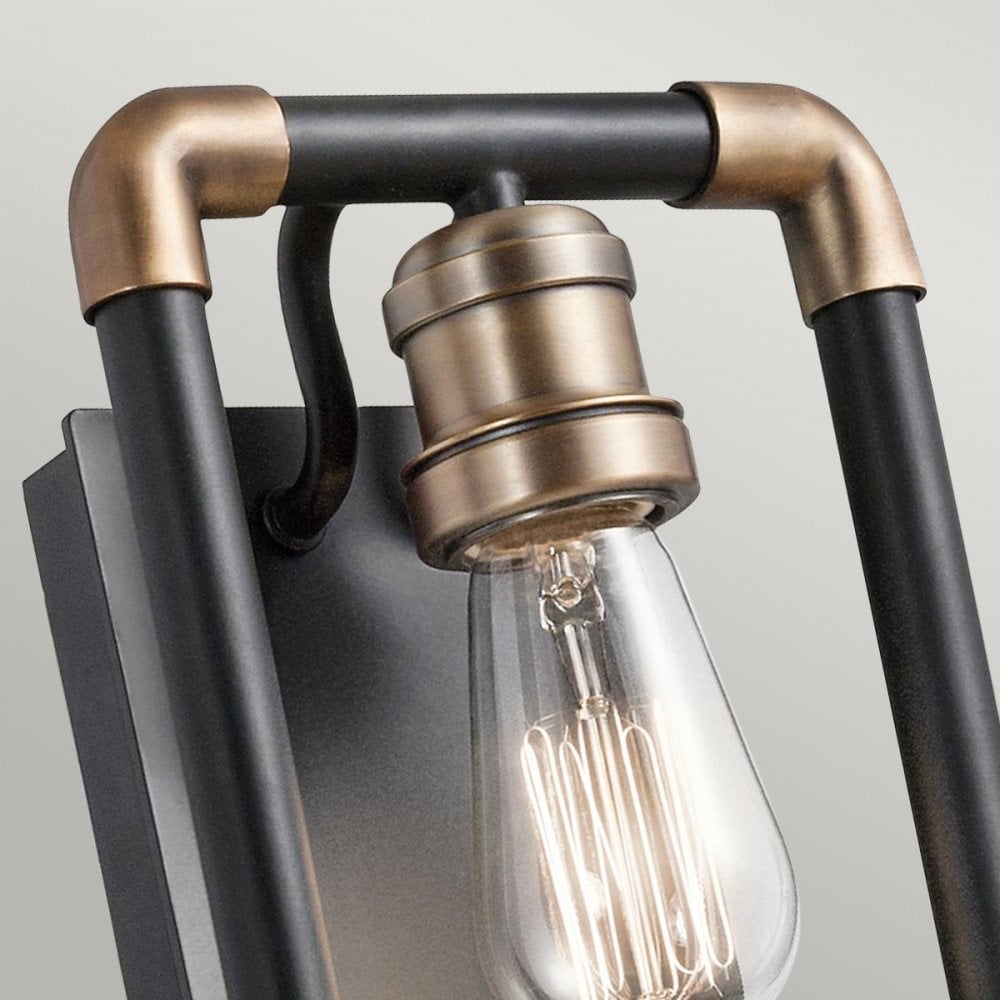 KL-IMAHN1 Imahn 1 Light Wall Light Black and Natural Brass