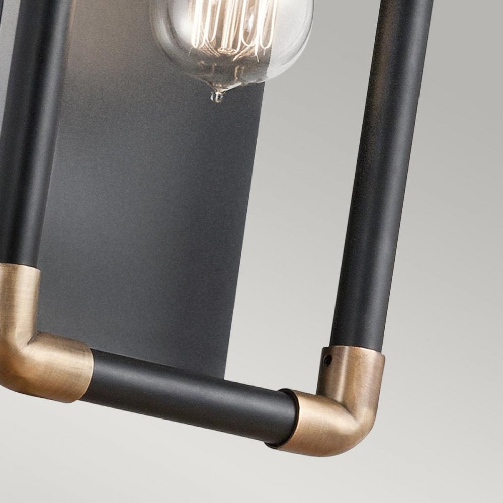 KL-IMAHN1 Imahn 1 Light Wall Light Black and Natural Brass