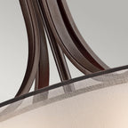 KL-LACEY-P-L-MB Lacey 4 Light Large Pendant Mission Bronze