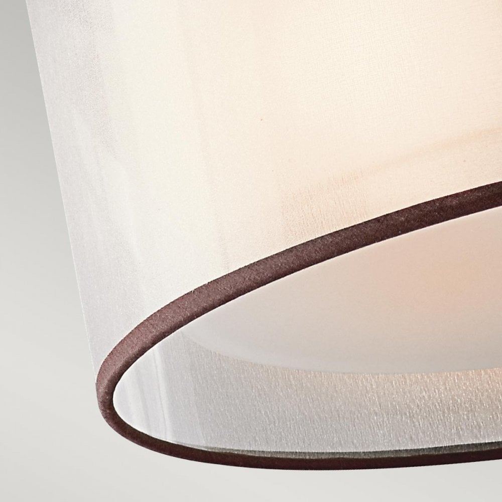 KL-LACEY-SF-MB Lacey 3 Light Small Semi-Flush Mission Bronze