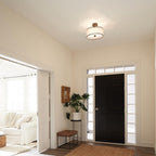 KL-LACEY-SF-MB Lacey 3 Light Small Semi-Flush Mission Bronze