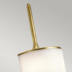 KL-MONA-L-NBR Mona Bathroom 2 Light Wall Light Natural Brass