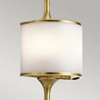 KL-MONA-L-NBR Mona Bathroom 2 Light Wall Light Natural Brass