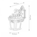 KL-TOURNAI2-S Tournai Outdoor 1 Light Small Wall Lantern Londonderry