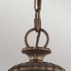 FE-ADAMS-3P-BRZ Adams 3 Light Pendant Chandelier British Bronze