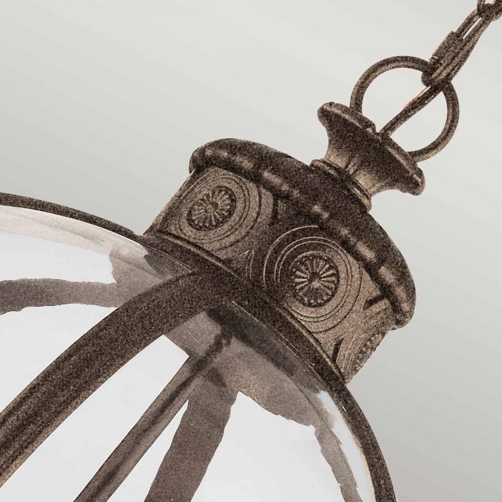 FE-ADAMS-4P-BRZ Adams 4 Light Pendant Chandelier British Bronze