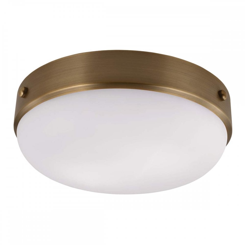 FE-CADENCE-F-DAB Cadence 2 Light Flush Dark Antique Brass