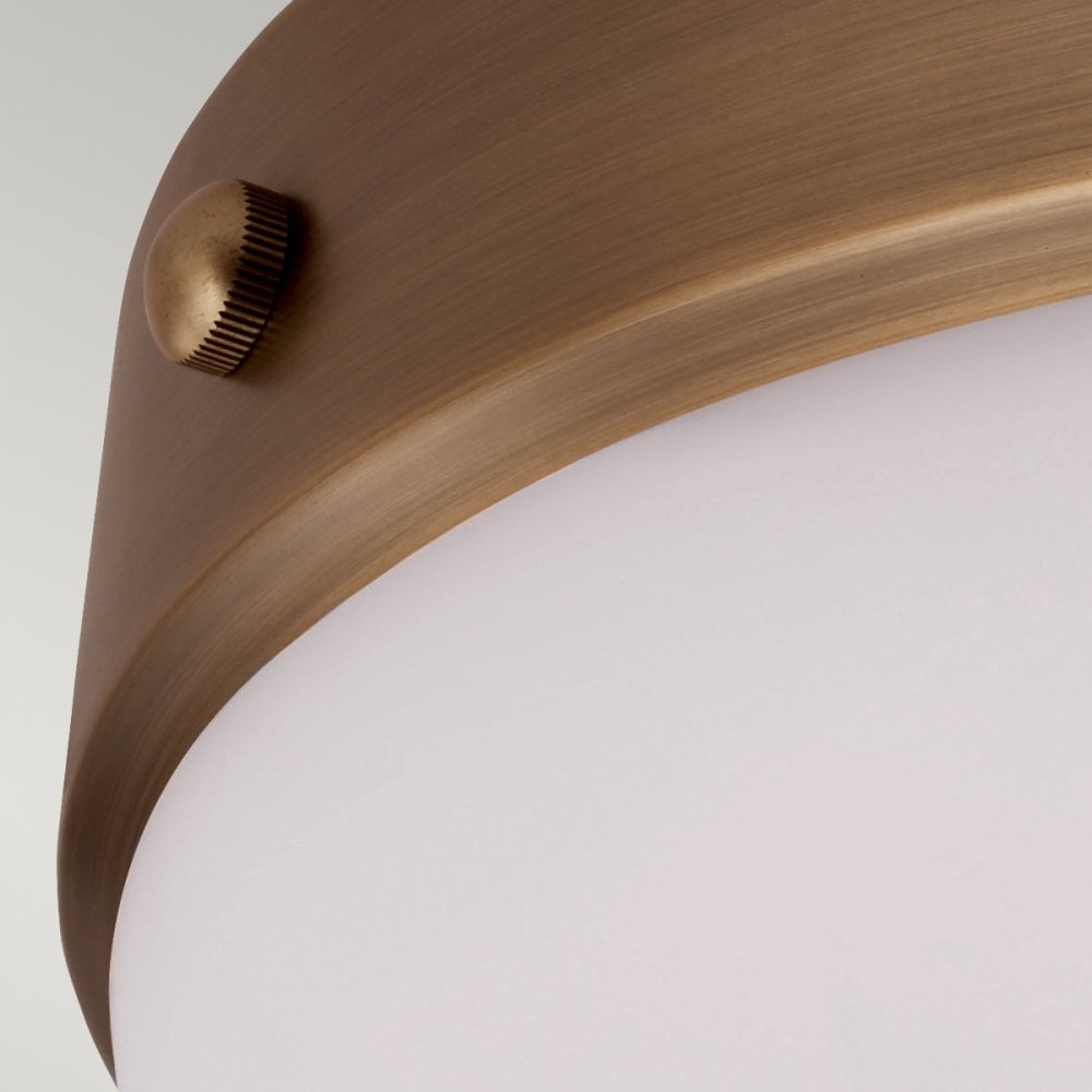FE-CADENCE-F-DAB Cadence 2 Light Flush Dark Antique Brass