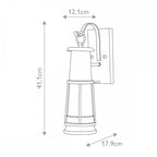 FE-CHELSEAHBR2 Chelsea Harbor Outdoor 1 Light Wall Lantern Storm Cloud