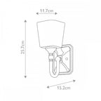 FE-CONCORD1-BATH Concord Bathroom 1 Light Wall Light Polished Chrome