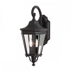 Cotswold Lane Outdoor 2 Light Medium Wall Lantern Black