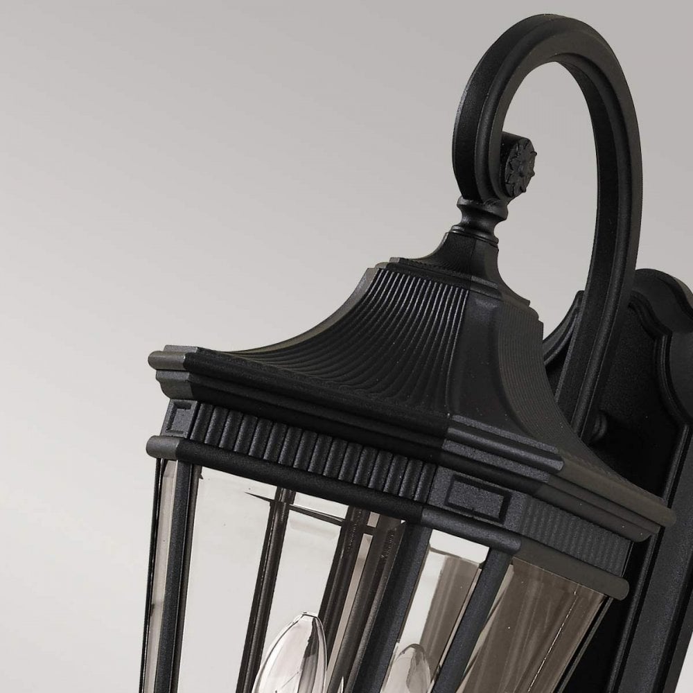 Cotswold Lane Outdoor 2 Light Medium Wall Lantern Black