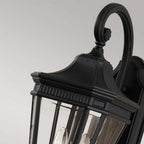 Cotswold Lane Outdoor 2 Light Medium Wall Lantern Black