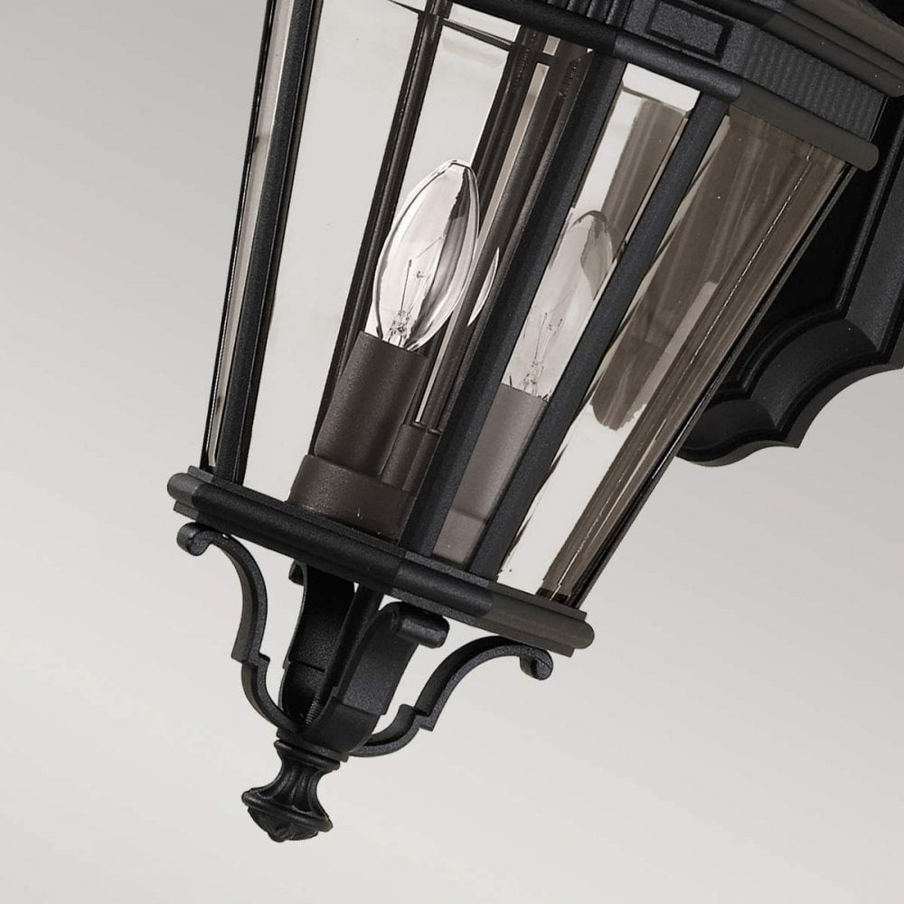 Cotswold Lane Outdoor 2 Light Medium Wall Lantern Black