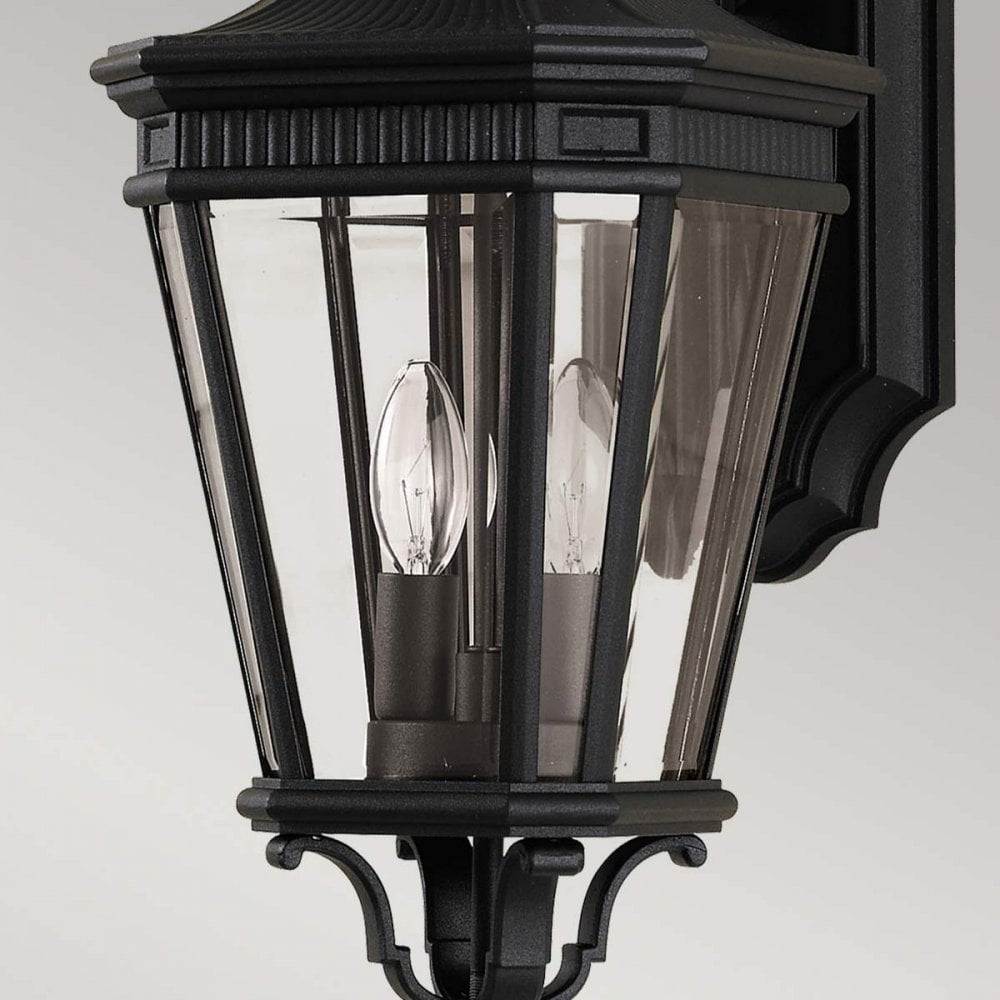 Cotswold Lane Outdoor 2 Light Medium Wall Lantern Black