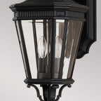 Cotswold Lane Outdoor 2 Light Medium Wall Lantern Black