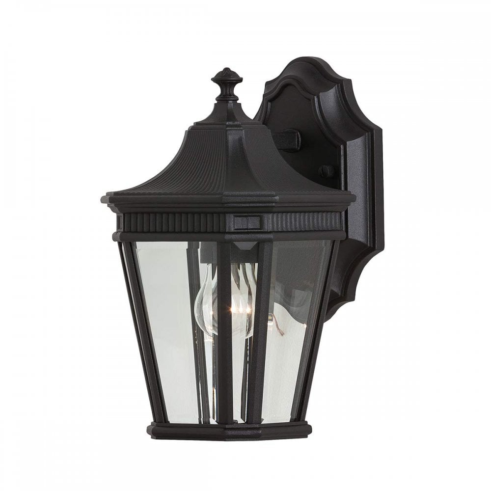 FE-COTSLN2-S-BK Cotswold Lane Outdoor 1 Light Small Wall Lantern Black