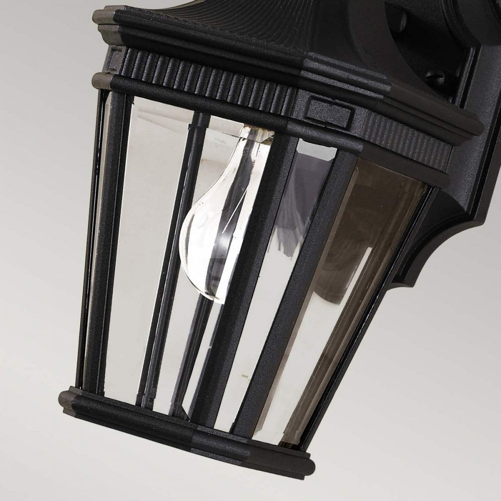 FE-COTSLN2-S-BK Cotswold Lane Outdoor 1 Light Small Wall Lantern Black