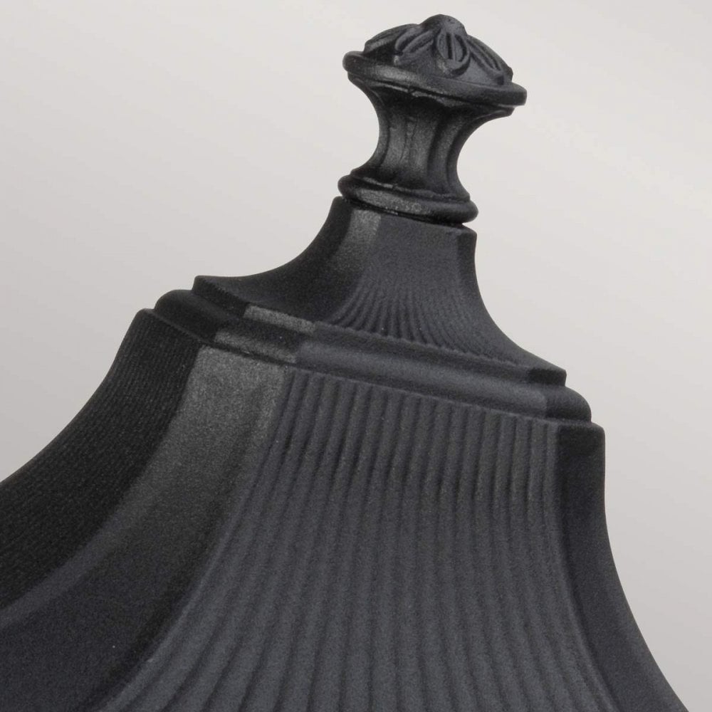 FE-COTSLN3-M-BK Cotswold Lane Outdoor 2 Light Medium Pedestal Black