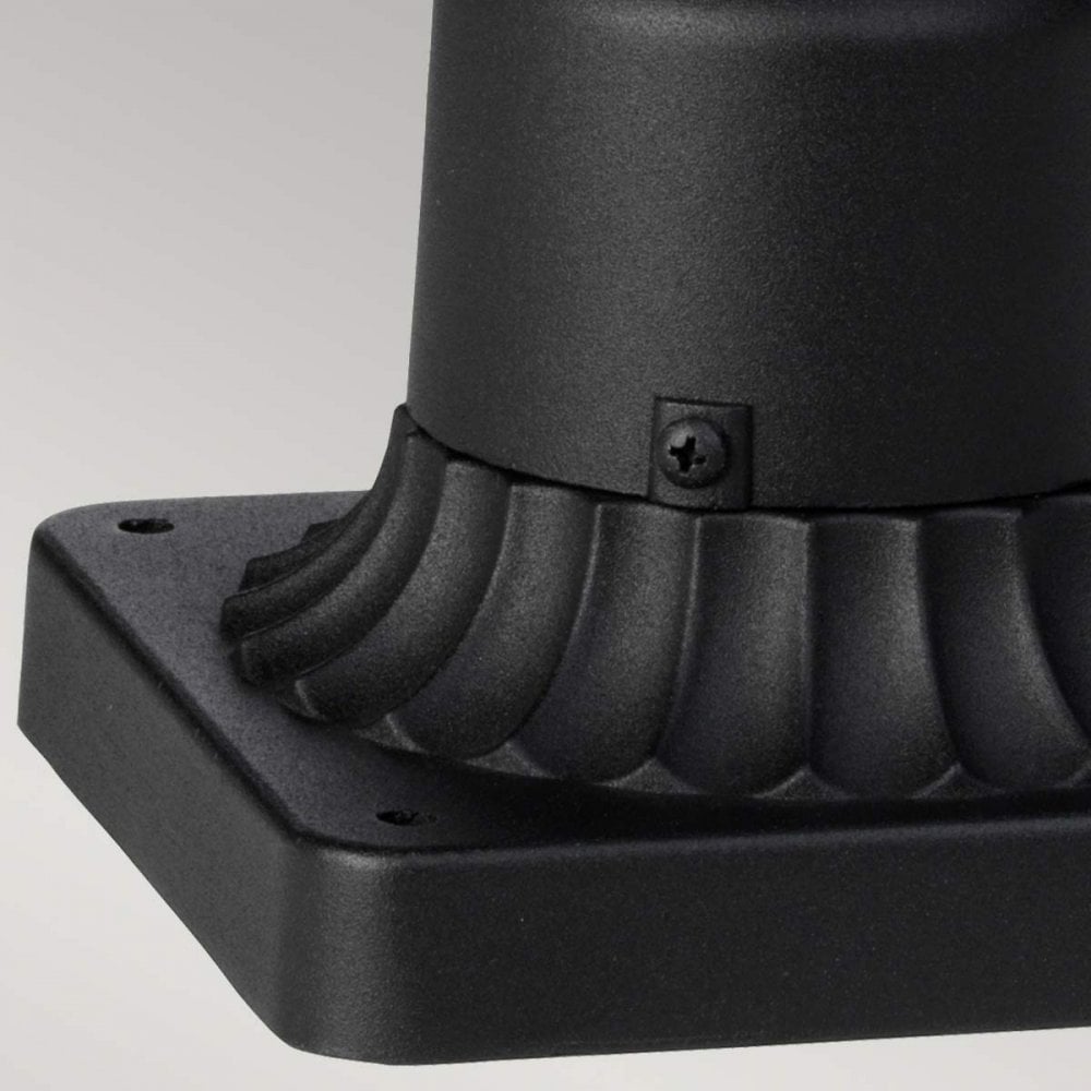 FE-COTSLN3-M-BK Cotswold Lane Outdoor 2 Light Medium Pedestal Black