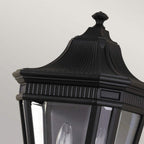 FE-COTSLN7-BK Cotswold Lane Outdoor 2 Light Half Wall Lantern Black