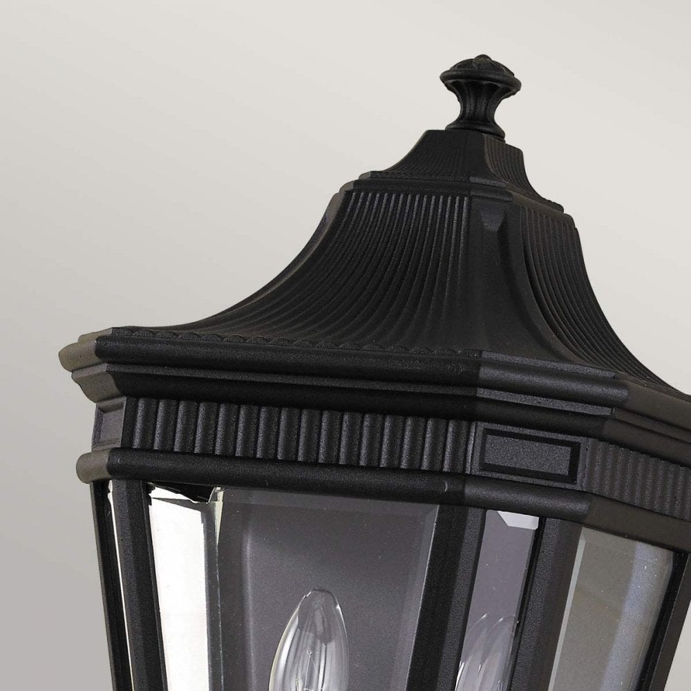 FE-COTSLN7-BK Cotswold Lane Outdoor 2 Light Half Wall Lantern Black