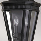 FE-COTSLN7-BK Cotswold Lane Outdoor 2 Light Half Wall Lantern Black