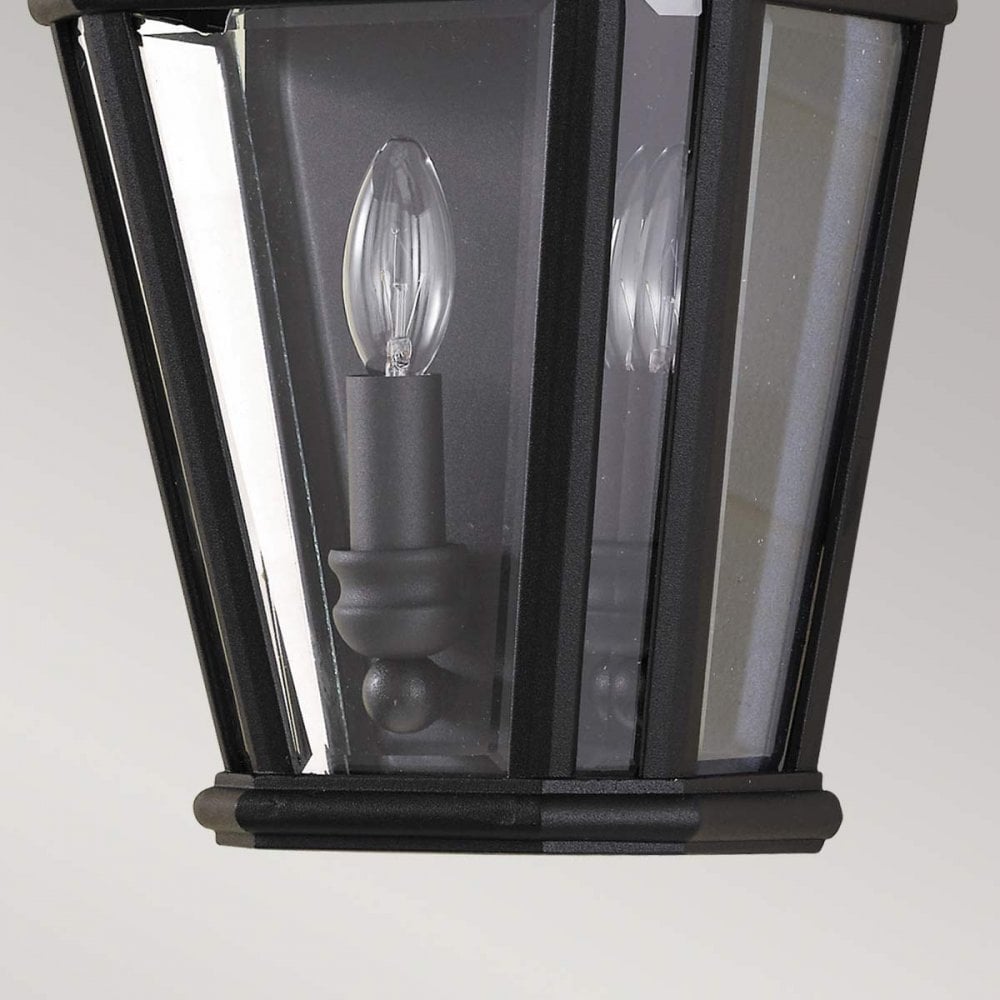 FE-COTSLN7-BK Cotswold Lane Outdoor 2 Light Half Wall Lantern Black