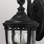 FE-EB2-M-BLK English Bridle Outdoor 3 Light Medium Wall Lantern Black