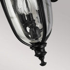 FE-EB2-M-BLK English Bridle Outdoor 3 Light Medium Wall Lantern Black