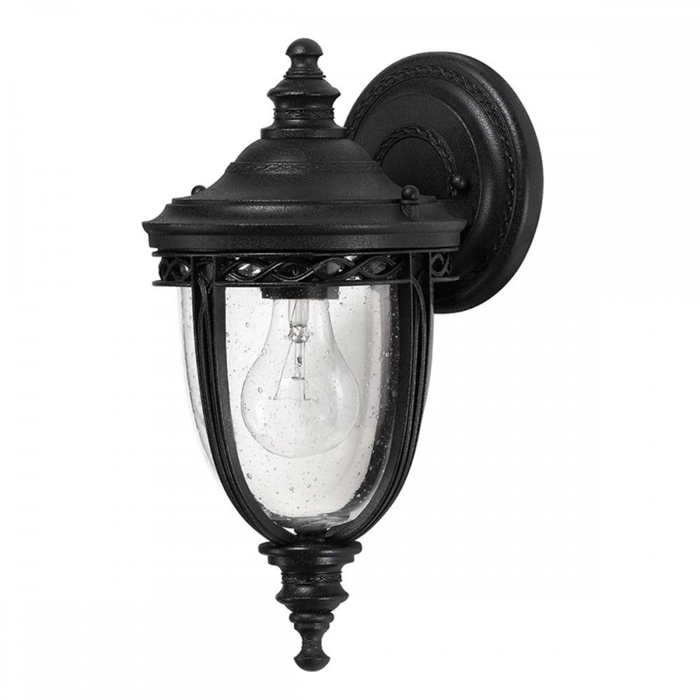 FE-EB2-S-BLK English Bridle Outdoor 1 Light Small Wall Lantern Black