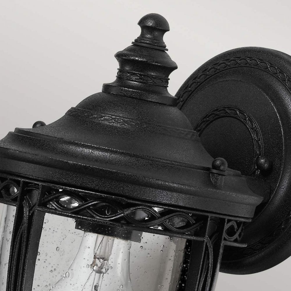 FE-EB2-S-BLK English Bridle Outdoor 1 Light Small Wall Lantern Black