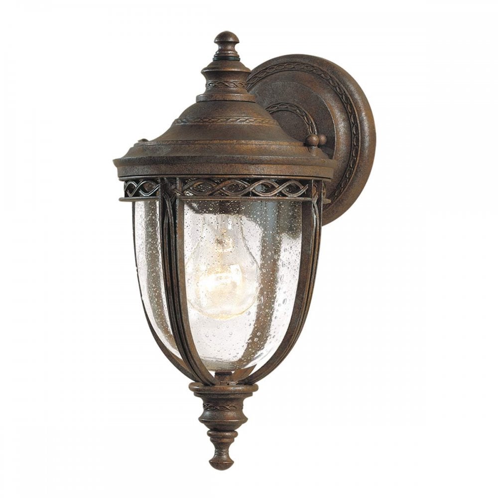 FE-EB2-S-BRB English Bridle Outdoor 1 Light Small Wall Lantern British Bronze (S)