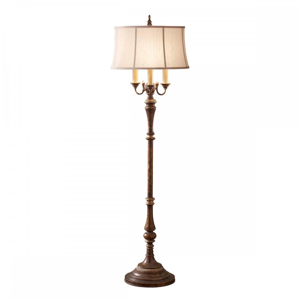 FE-GIBSON-FL Gibson 4 Light Floor Lamp Cambridge Crackle
