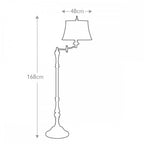 FE-GIBSON-SWFL Gibson 1 Light Floor Lamp Cambridge Crackle