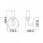 FE-HARTSVILLE1 Hartsville 1 Light Wall Light Chalk Washed/Beachwood