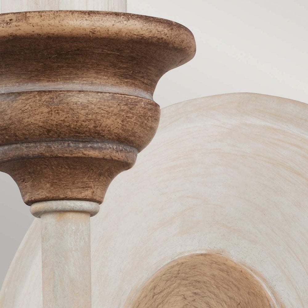 FE-HARTSVILLE1 Hartsville 1 Light Wall Light Chalk Washed/Beachwood