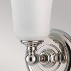 FE-HUGOLAKE1BATH Huguenot Lake Bathroom 1 Light Wall Light Polished Chrome