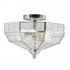 OLD-PARK-PN Old Park 2 Light Semi-Flush Polished Nickel