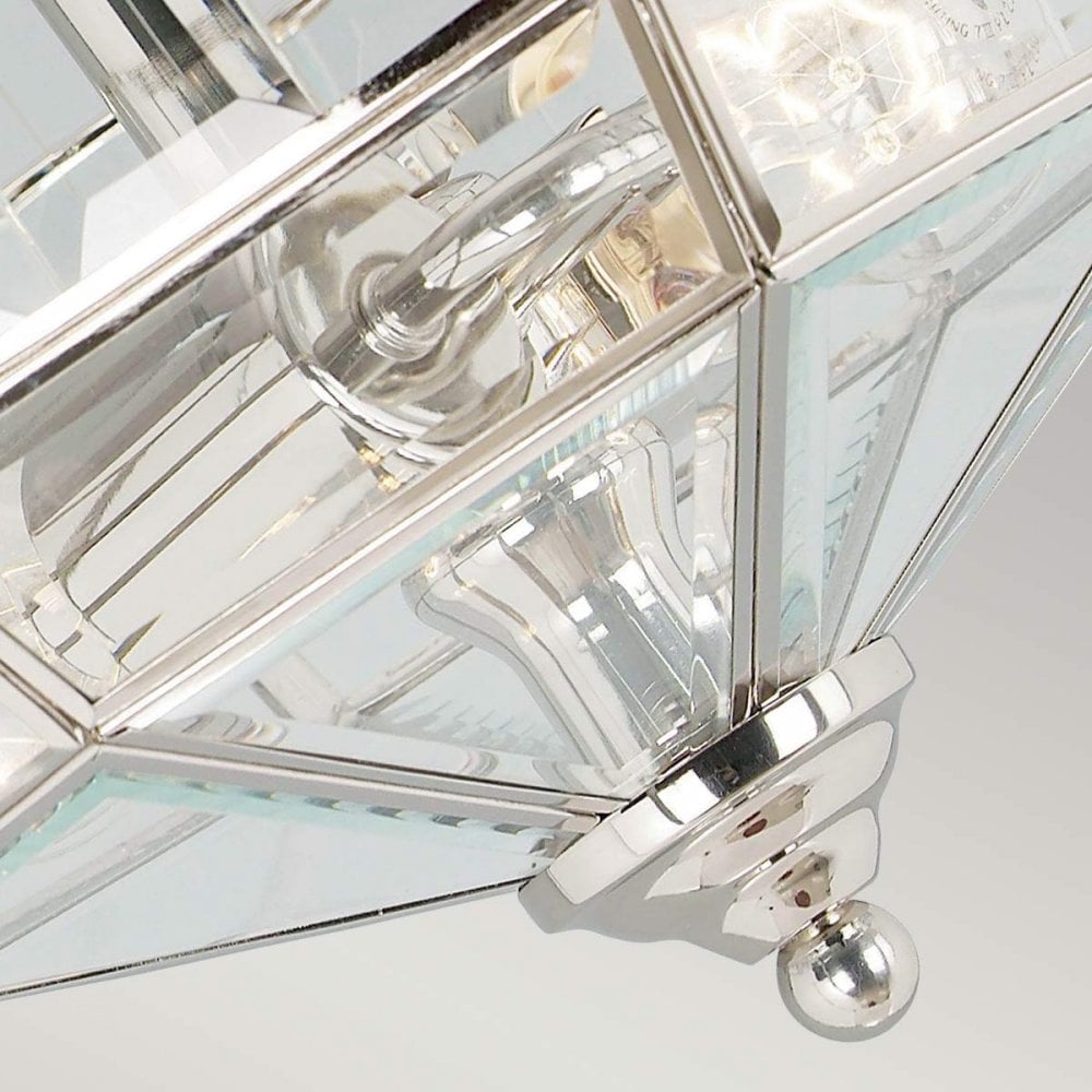 OLD-PARK-PN Old Park 2 Light Semi-Flush Polished Nickel