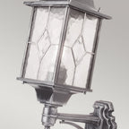 WX1 Wexford Outdoor 1 Light Up Wall Lantern Black/Silver