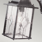 WX2 Wexford Outdoor 1 Light Down Wall Lantern Black/Silver