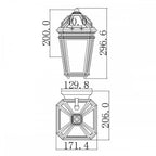 FE-LONDONTOWNE Londontowne Outdoor 1 Light Wall Lantern Weathered Chestnut