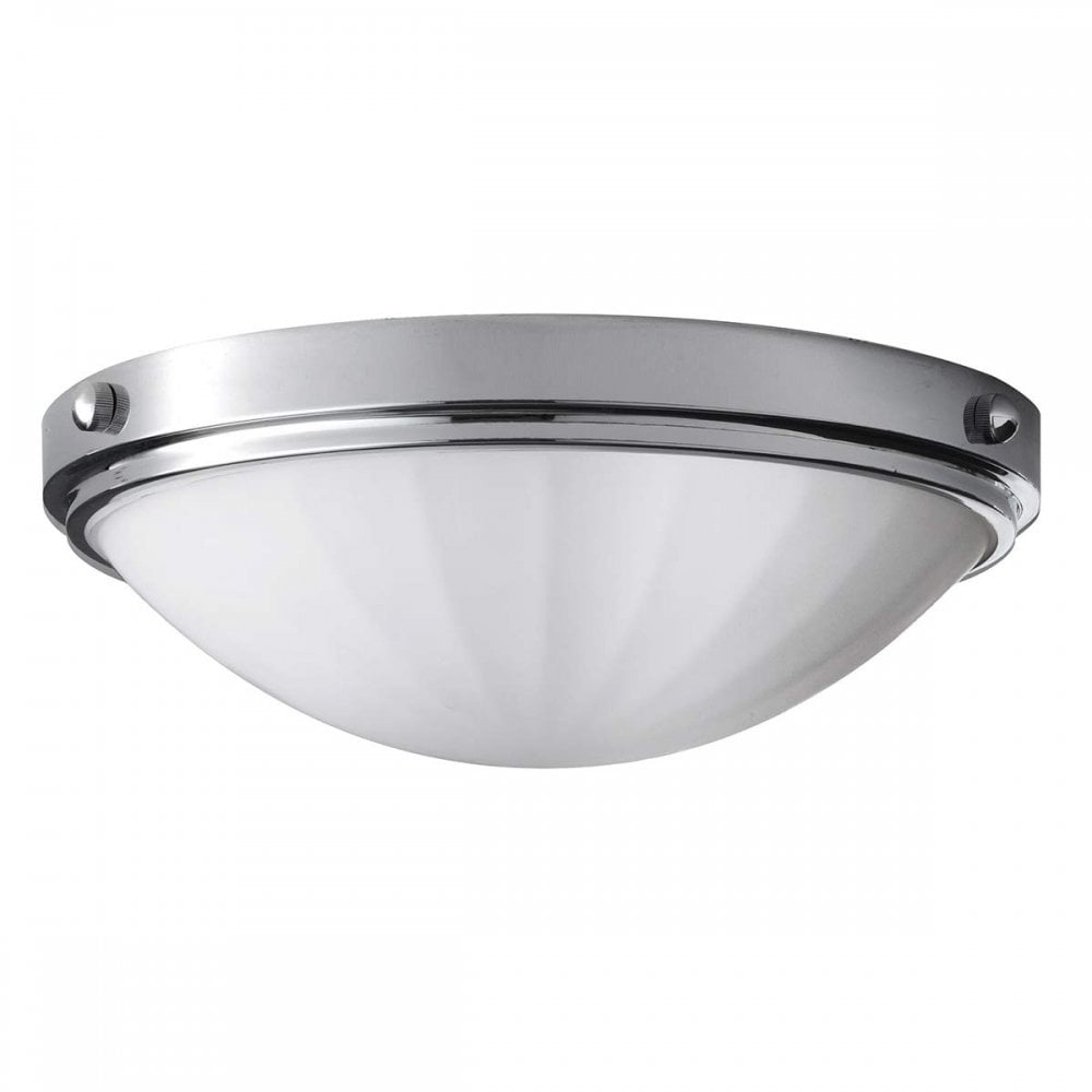 FE-PERRY-F-BATH Perry Bathroom 2 Light Flush Polished Chrome