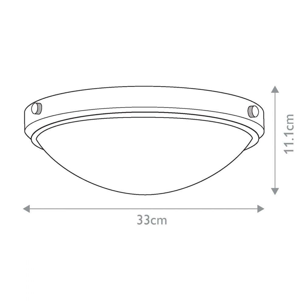 FE-PERRY-F-BATH Perry Bathroom 2 Light Flush Polished Chrome