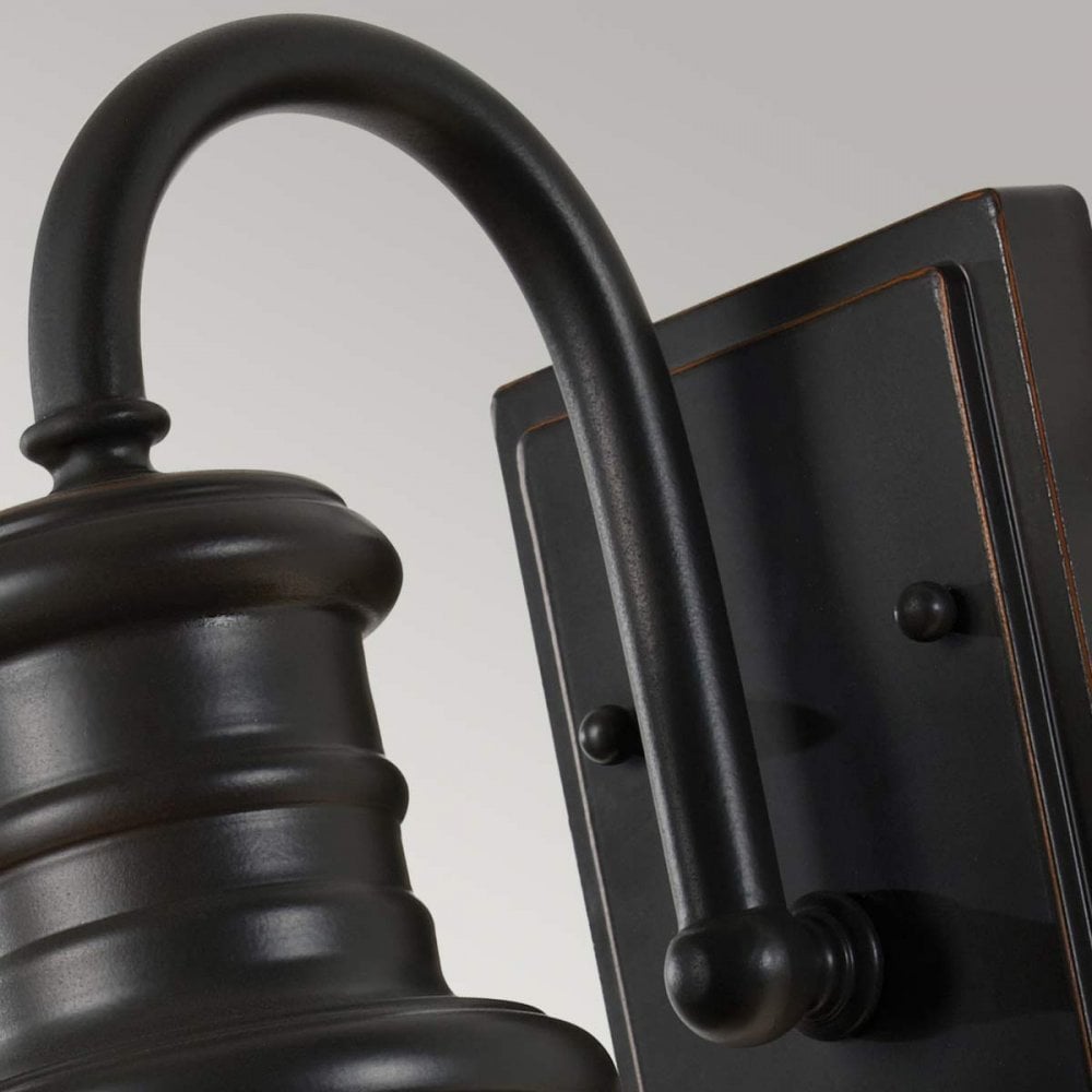 FE-REDDING2-S-RB Redding Station Outdoor 1 Light Small Wall Lantern Restoration Bronze