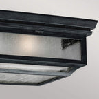 Shepherd Outdoor 2 Light Flush Dark Weathered Zinc