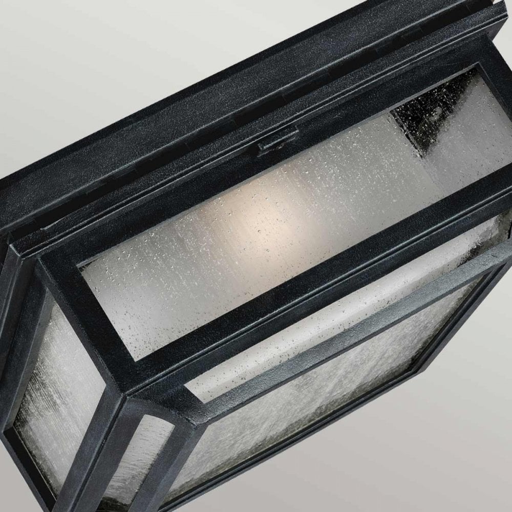 Shepherd Outdoor 2 Light Flush Dark Weathered Zinc