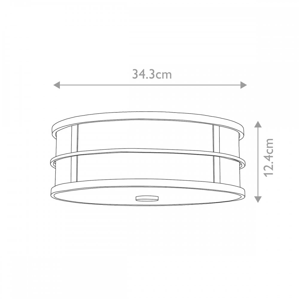 FE-FUSION-F Fusion 3 Light Flush Grecian Bronze