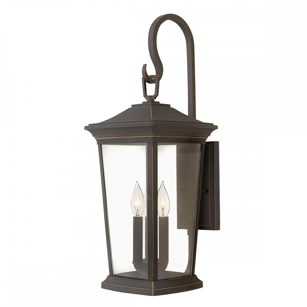 HK-BROMLEY2-L Bromley Outdoor 3 Light Large Wall Lantern Oil Rubbed Bronze